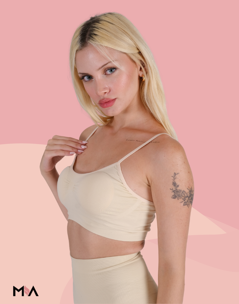 İnce askılı Göğüs toparlayıcı sütyen