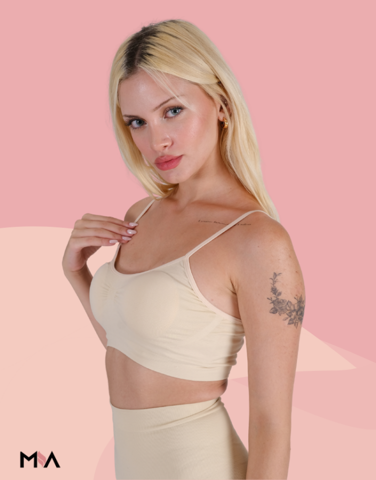 İnce askılı Göğüs toparlayıcı sütyen