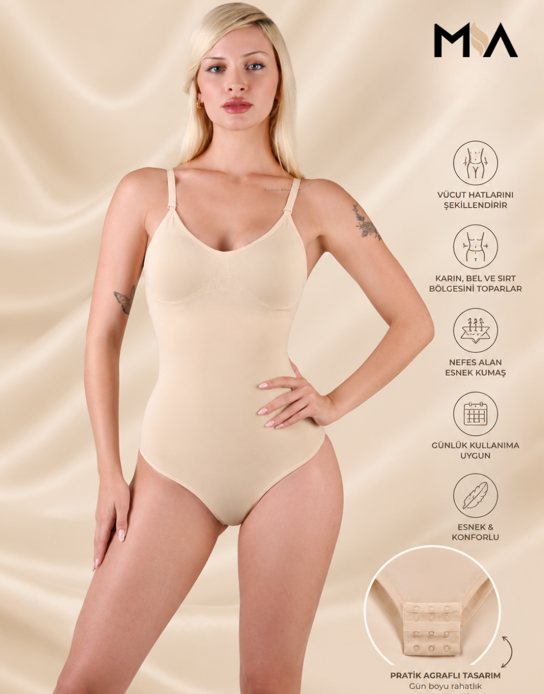 Çıtçıtlı Body Korse