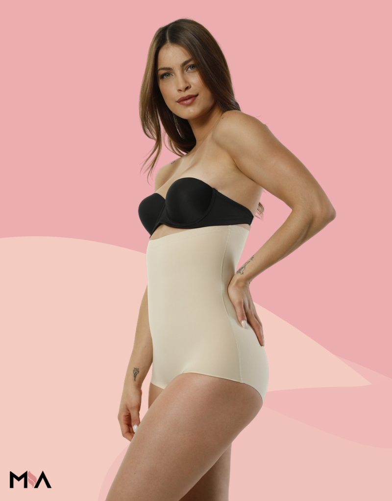 Mia Lazer Kesim Yüksek bel Slip korse