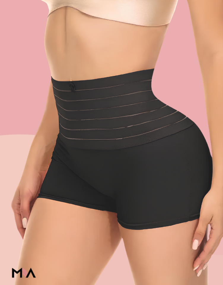 Mia Lazer Kesim Yüksek Bel Boxer Korse