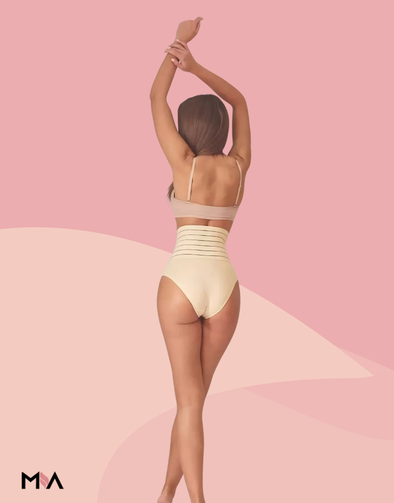 Mia Lazer Kesim Yüksek Bel Slip Korse