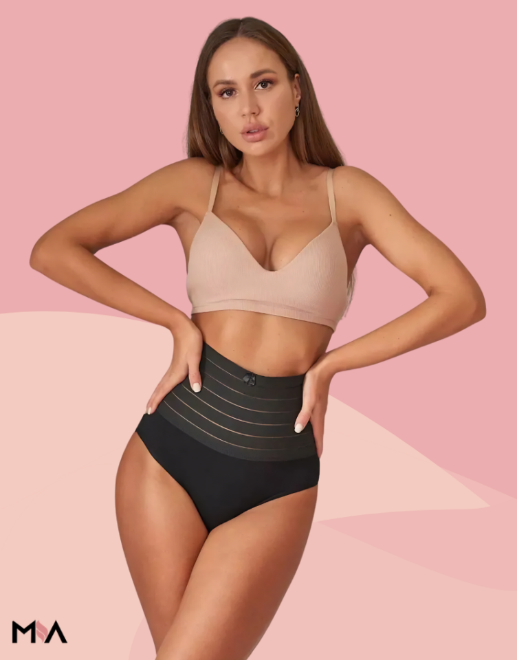 Mia Lazer Kesim Yüksek Bel Slip Korse